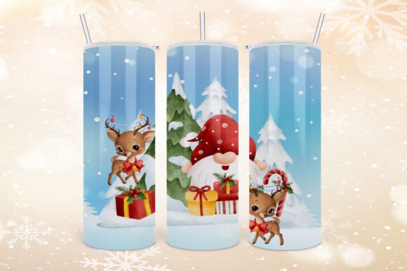 Christmas Tumbler Wraps: Graphics for Crafts & Campaigns