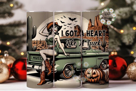 I Got a Heart Like a Truck Retro Western Graphics