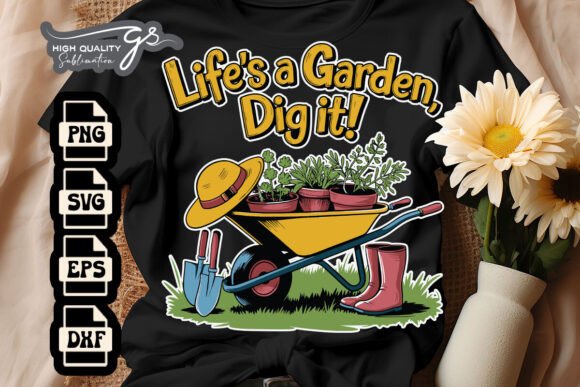 Life Is a Garden Skeleton Dig It SVG: Graphics for Crafts