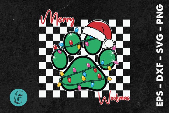 Merry Woofmas Merry Xmas Dog SVG Graphics & Print Templates