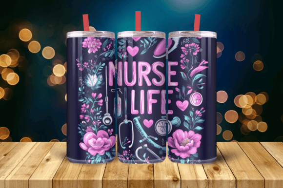 Nurse Life Medical Tumbler Wrap Graphics